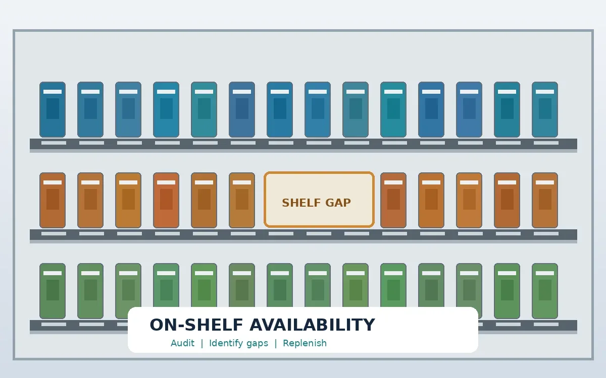 On Shelf Availability Calculation and Retail Gap Audit