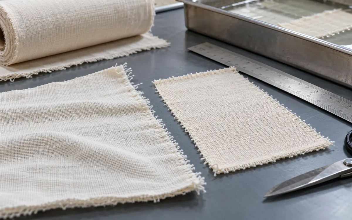 Sanforizing Woven Cotton and Verifying Residual Shrinkage — process illustration