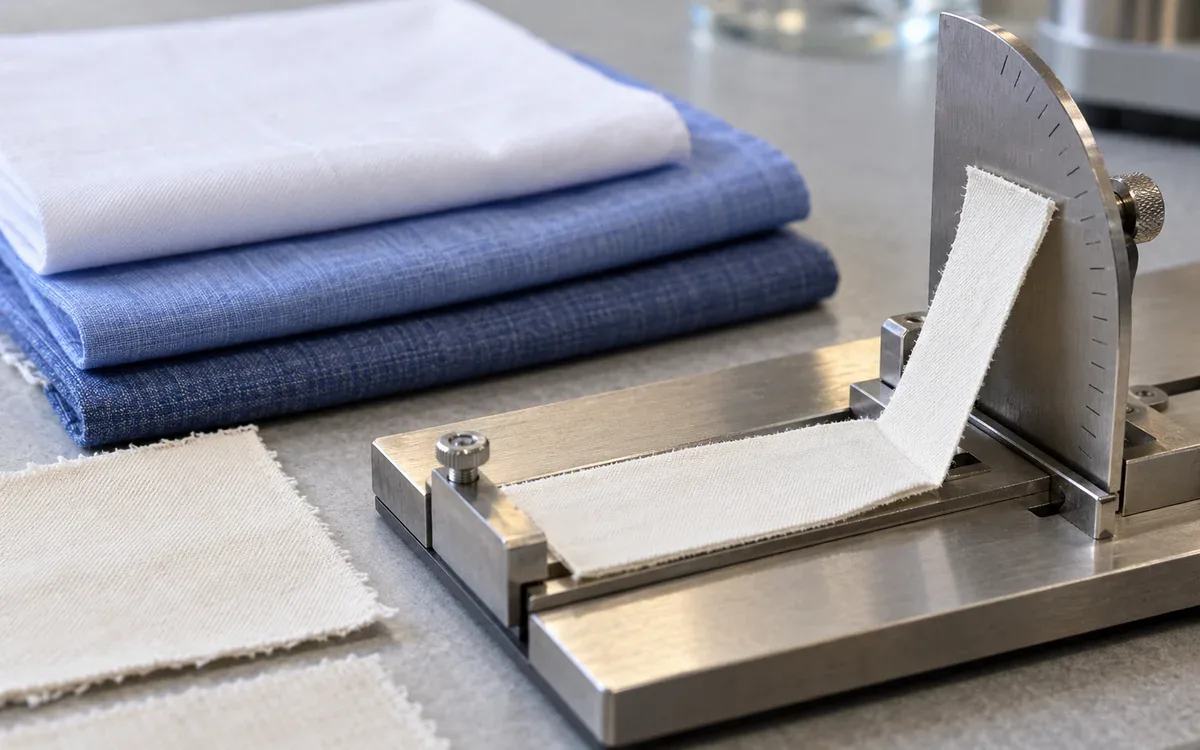 Wrinkle Resistant Cotton Finishing and Strength Tradeoffs — process illustration