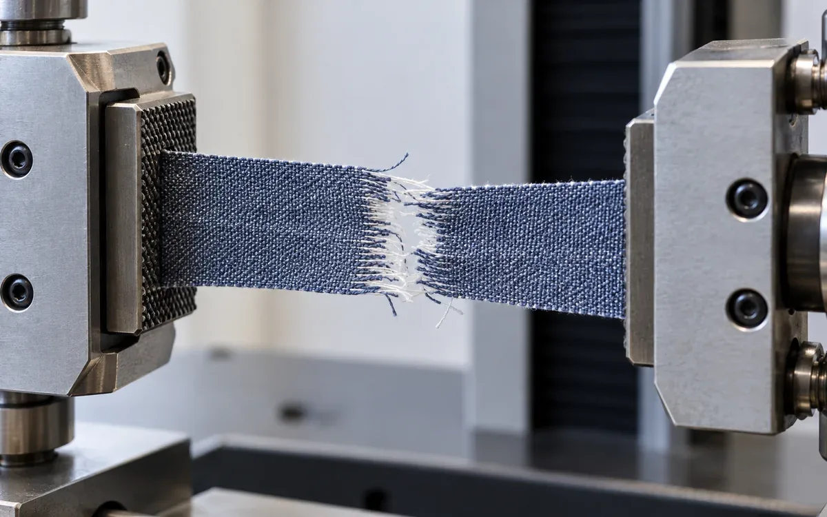 Fabric Tensile Strength Testing with Strip and Grab Methods — process illustration