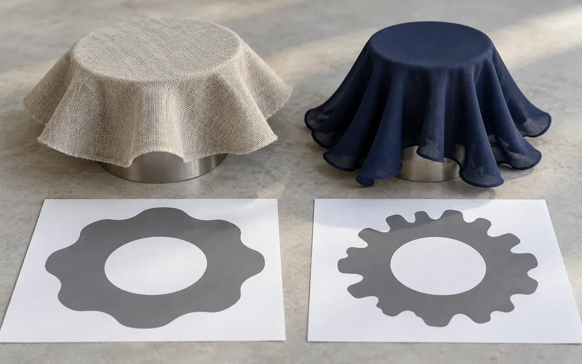 Fabric Drape Testing and the Cusick Drape Coefficient — process illustration