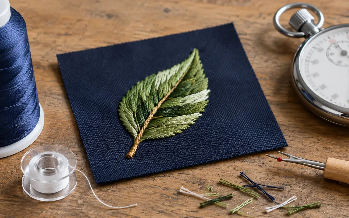 Embroidery Costing with Stitch Count and Machine Time — process illustration