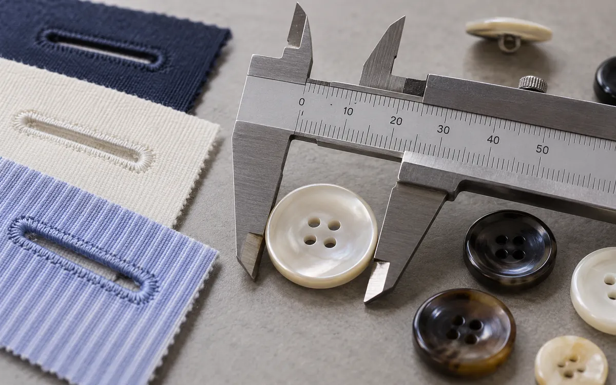 Button Ligne Sizing and Functional Specification — process illustration