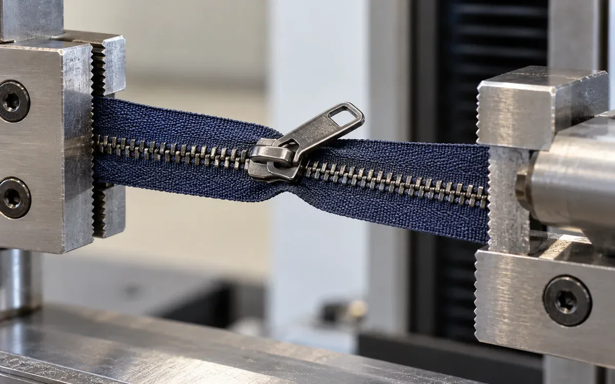 Zipper Performance Tests and Garment Failure Diagnosis — process illustration
