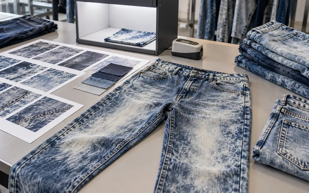 Acid Wash Denim Effects and Quality Validation