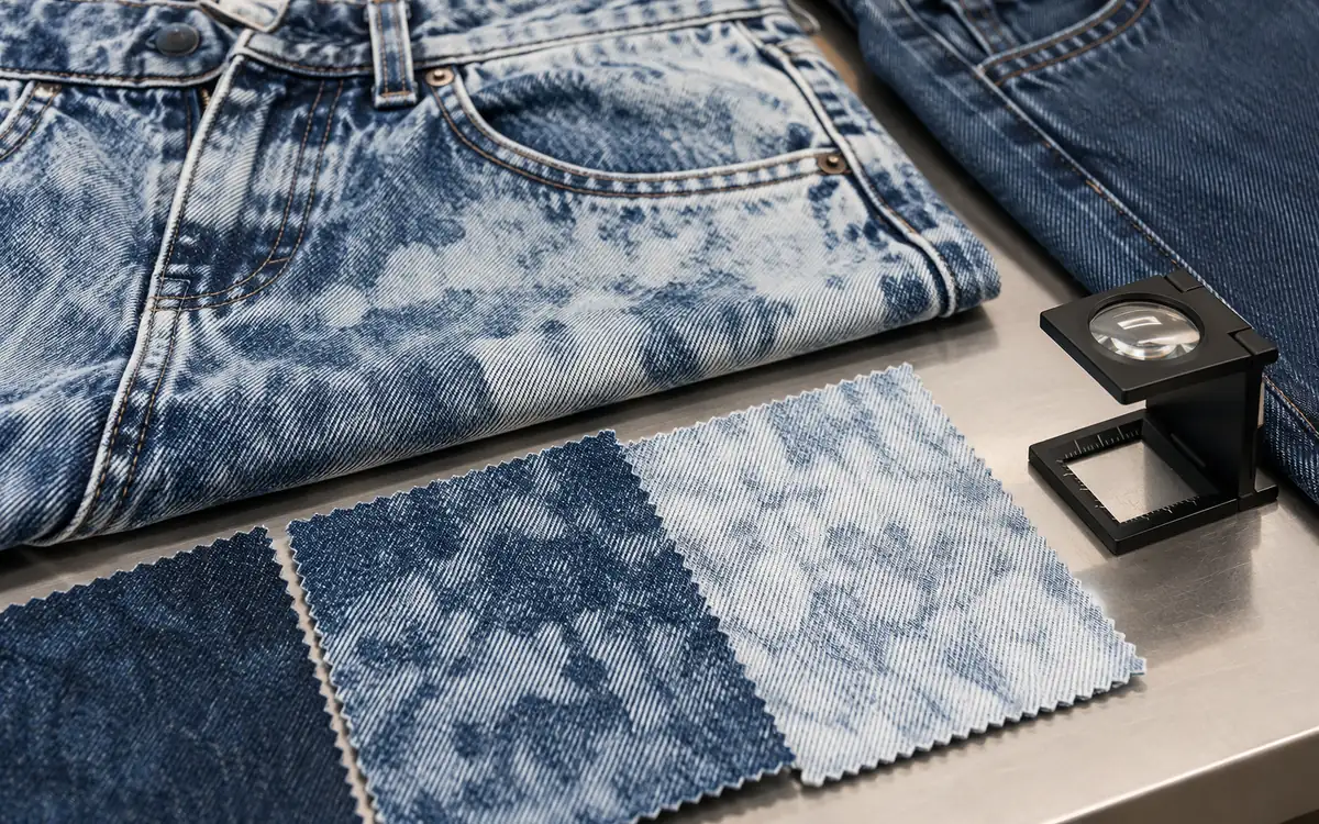 Acid Wash Denim Effects and Quality Validation — process illustration