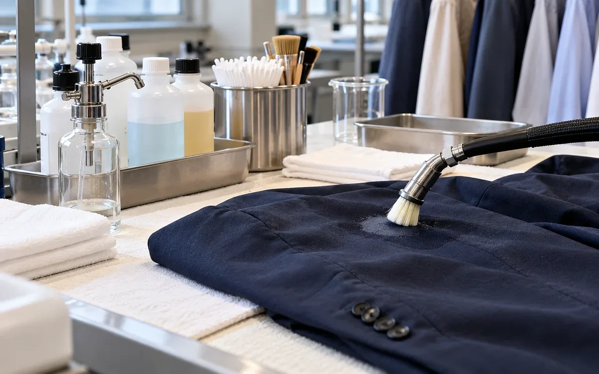 Garment Stain Diagnosis and Controlled Spot Cleaning