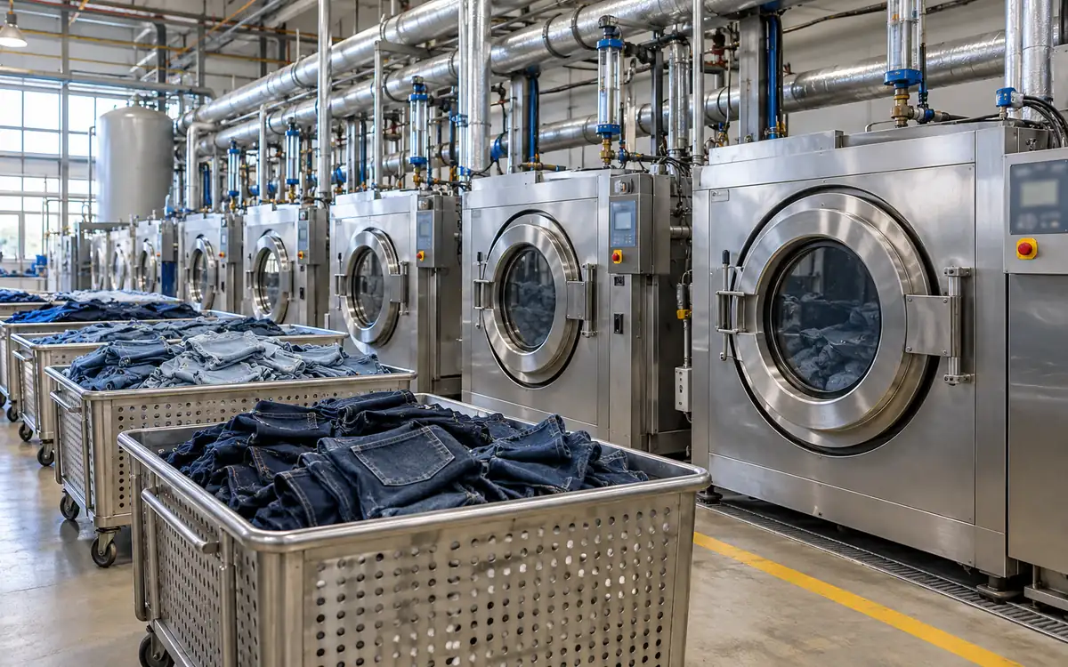 Measure Water, Energy and Yield in Denim Garment Washing