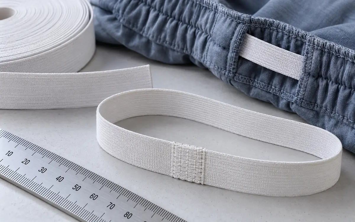 Narrow Elastic Testing for Garment Waistbands and Straps — process illustration