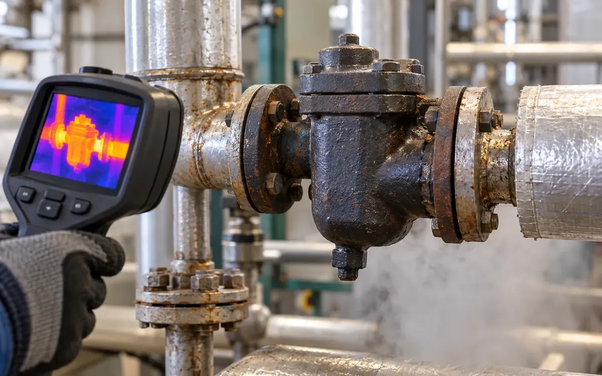 Steam Trap Surveys for Textile Mills and How to Verify the Repair — process illustration