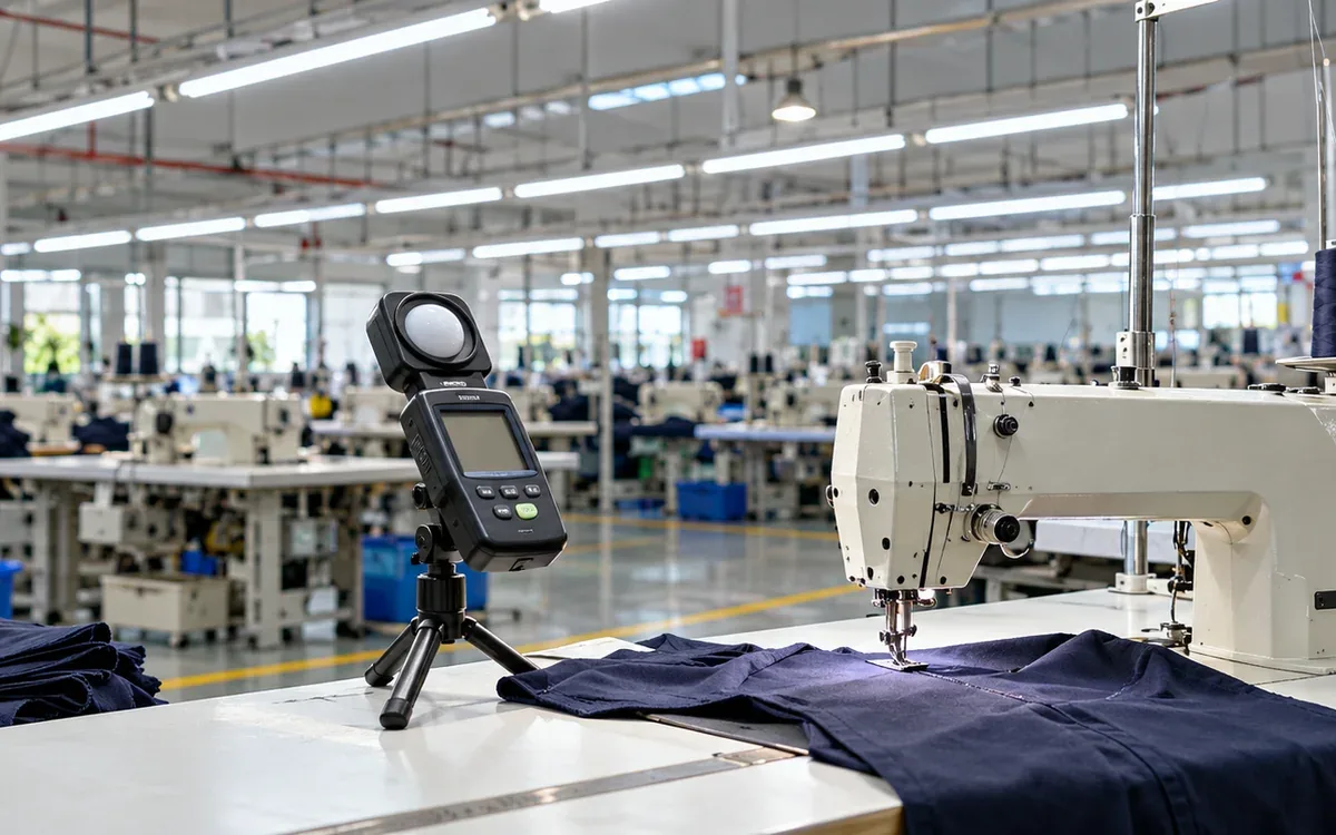 Garment Factory Lighting Audits with Lux Measurements and Retrofit Checks